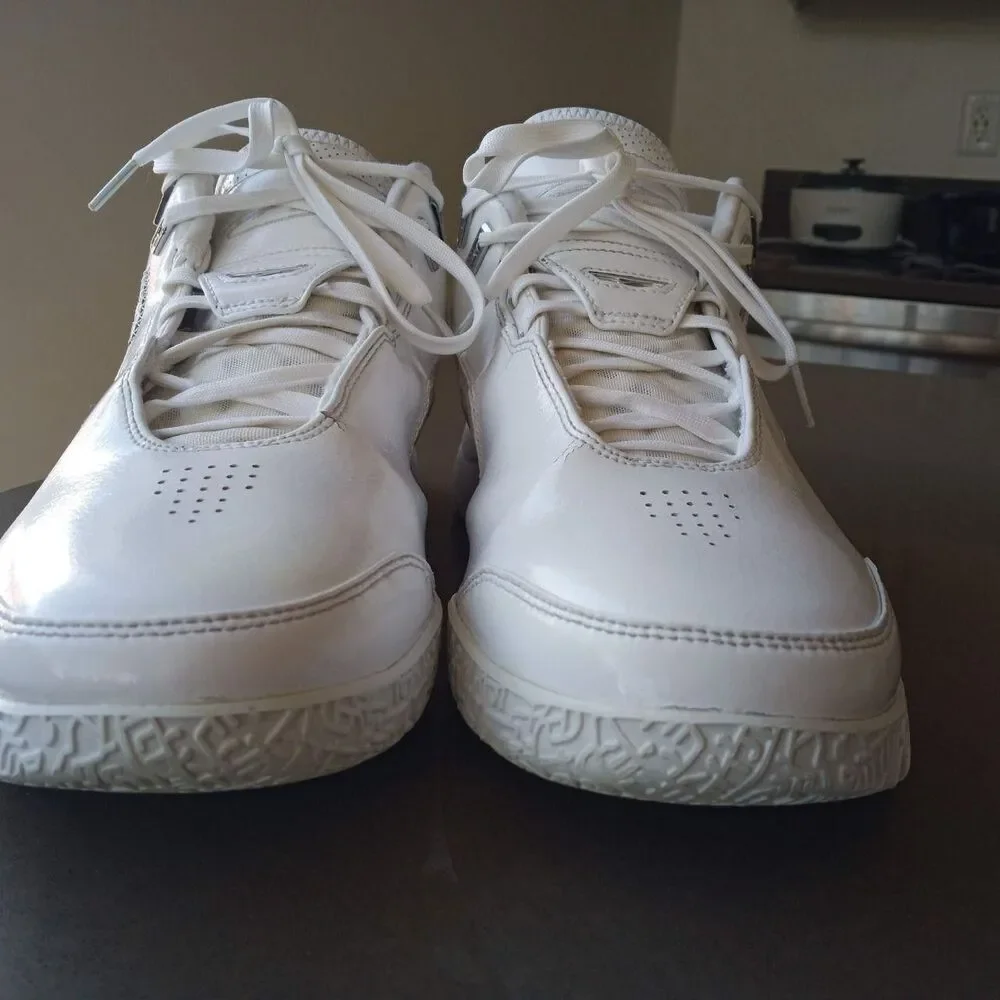 Nike Zoom LeBron NXXT Gen AMPD 'White Metallic Silver' Men's Size 10.5